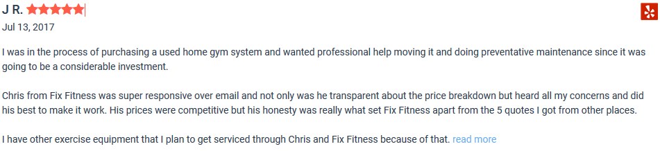 Fix Fitness reviews